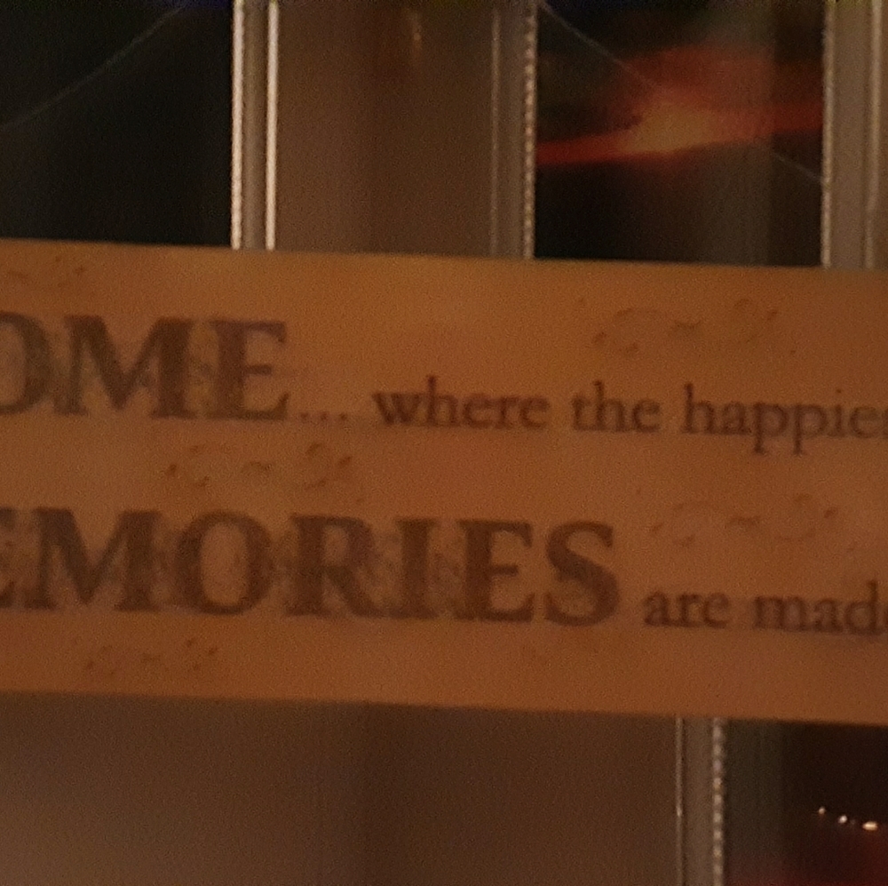 Handcrafted wooden sign